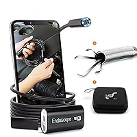 Endoscope WiFi, Wireless Endoscope Camera for Android 2.0MP Borescope Inspection Camera with Flexible Grabber 16.4ft (5M)