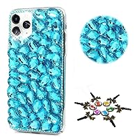 STENES Bling Case Compatible with iPhone 11 Pro Max - Stylish - 3D Handmade [Sparkle Series] Bling Rhinestone Design Cover Compatible with iPhone 11 Pro Max 6.5 Inch 2019 - Navy Blue