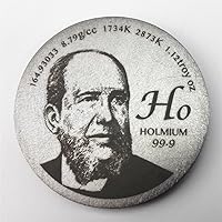 Tribute to Discoverer of Holmium 1.5 inch 38.1mm Diameter Pure Ho Metal Coin