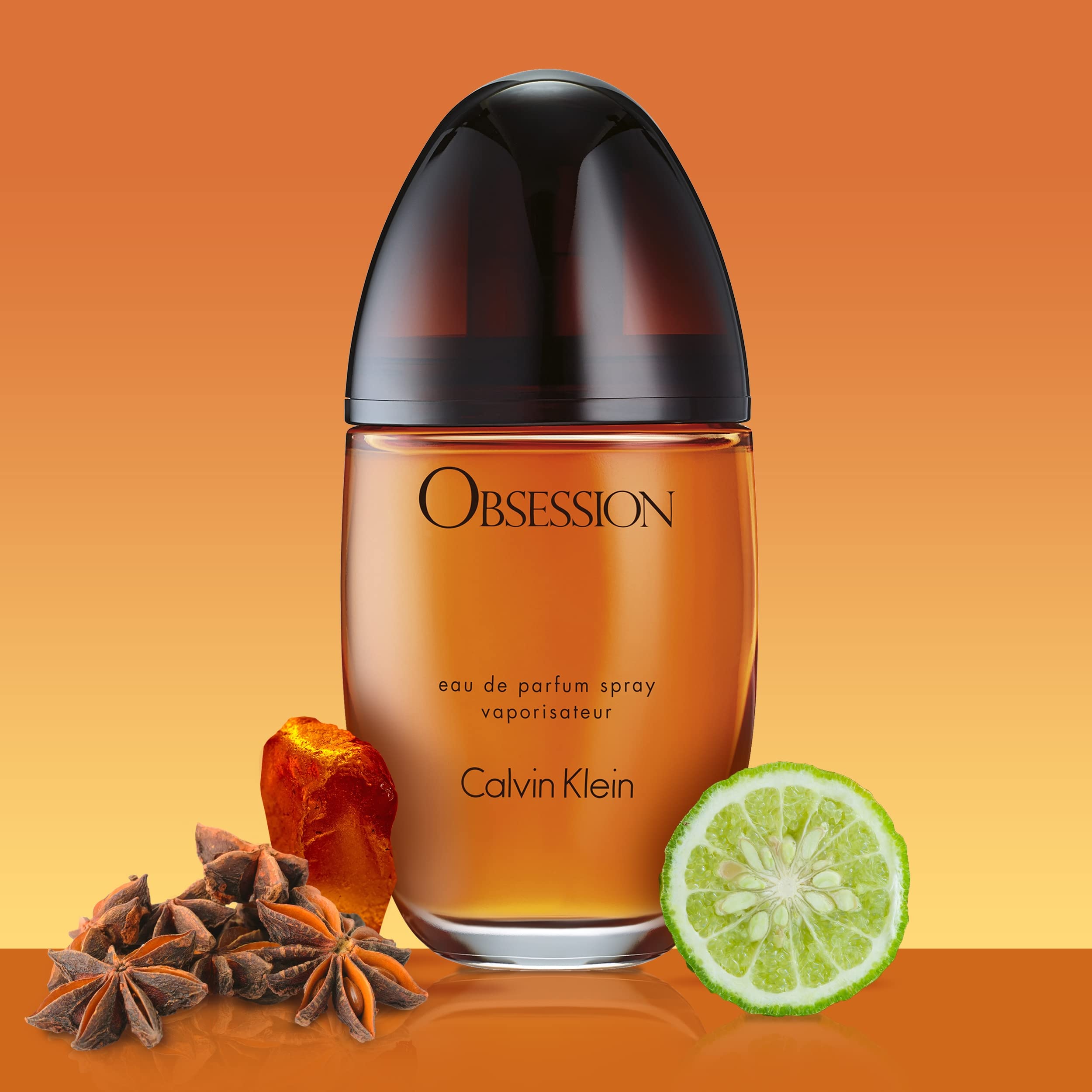 Calvin Klein Obsession for Women Eau De Parfum - Notes of bold amber, mandarin and bergamot