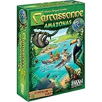 Carcassonne Amazonas Board Game - Explore the Enchanting Amazon River and Build Your Path to Victory! Strategy Game for Kids and Adults, Ages 7+, 2-5 Players, 35 Minute Playtime, Made by Z-Man Games