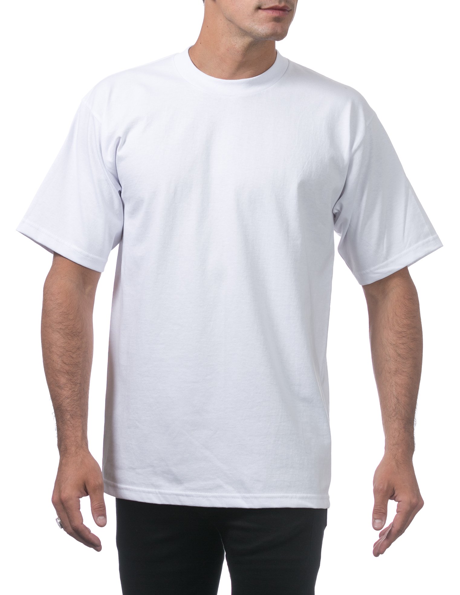 Pro Club Men's 3-Pack Heavyweight Cotton Short Sleeve Crew Neck T-Shirt