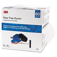 3M 59152W Easy Trap Duster, 8-Inch X 30ft, White, 60 Sheets/box