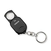 Carson Clip and View Pop-Up Retractable 7X Aspheric Keychain Magnifier (GN-70)