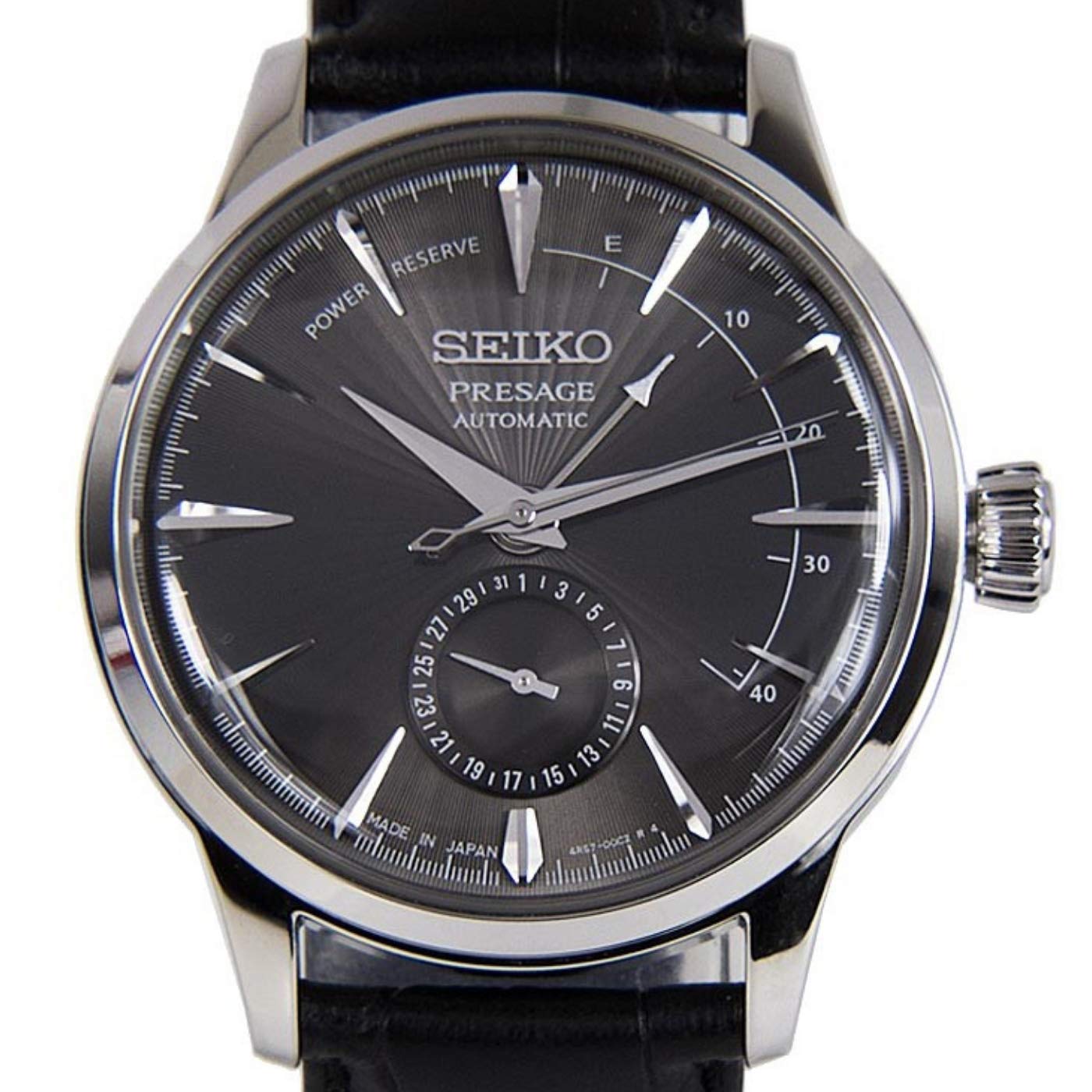 SEIKO Mens Analogue Automatic Watch with Leather Strap SSA345J1, Bracelet