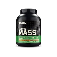 Optimum Nutrition Serious Mass Weight Gainer Protein Powder, Vitamin C, Zinc and Vitamin D for Immune Support, Chocolate Peanut Butter, 6 Pound (Packaging May Vary)