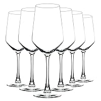 Wine Glasses Set of 6, 13 Oz Red or White Wine Glass with Stem, Perfect for Home, Restaurant, Dishwasher Safe
