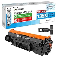 [NO CHIP with Tool] Compatible Toner Cartridge 138X W1380X ( 138A W1380A ) Black High Capacity 4000 Pages for H P Laserjet Pro 3001 3001dw, MFP 3101 3101fdw Printer