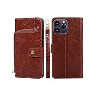 Case for Samsung Galaxy A6 Plus/J8 2018/A9 Star Lite Flip Phone Case PU Leather Zipper Pocket Wallet Case Cover with Card Holder Kickstand Shell