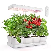 GrowLED 20W Full Spectrum LED Grow Light, Auto Timer, Suitable for 8 Pots, Easy Installation, EU Reach Certified Safe Material