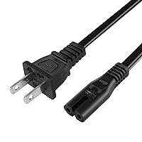 AC Power Cord Compatible Xbox One S, Xbox One X, Xbox Series X / S, Sony PS3 Slim / PS4 / PS5 Playstation 4 Slim Power Supply Cable Replacement