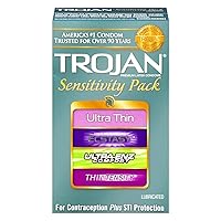 TROJAN Sensitivity Pack Ultra Thin 10 count (Pack of 4)