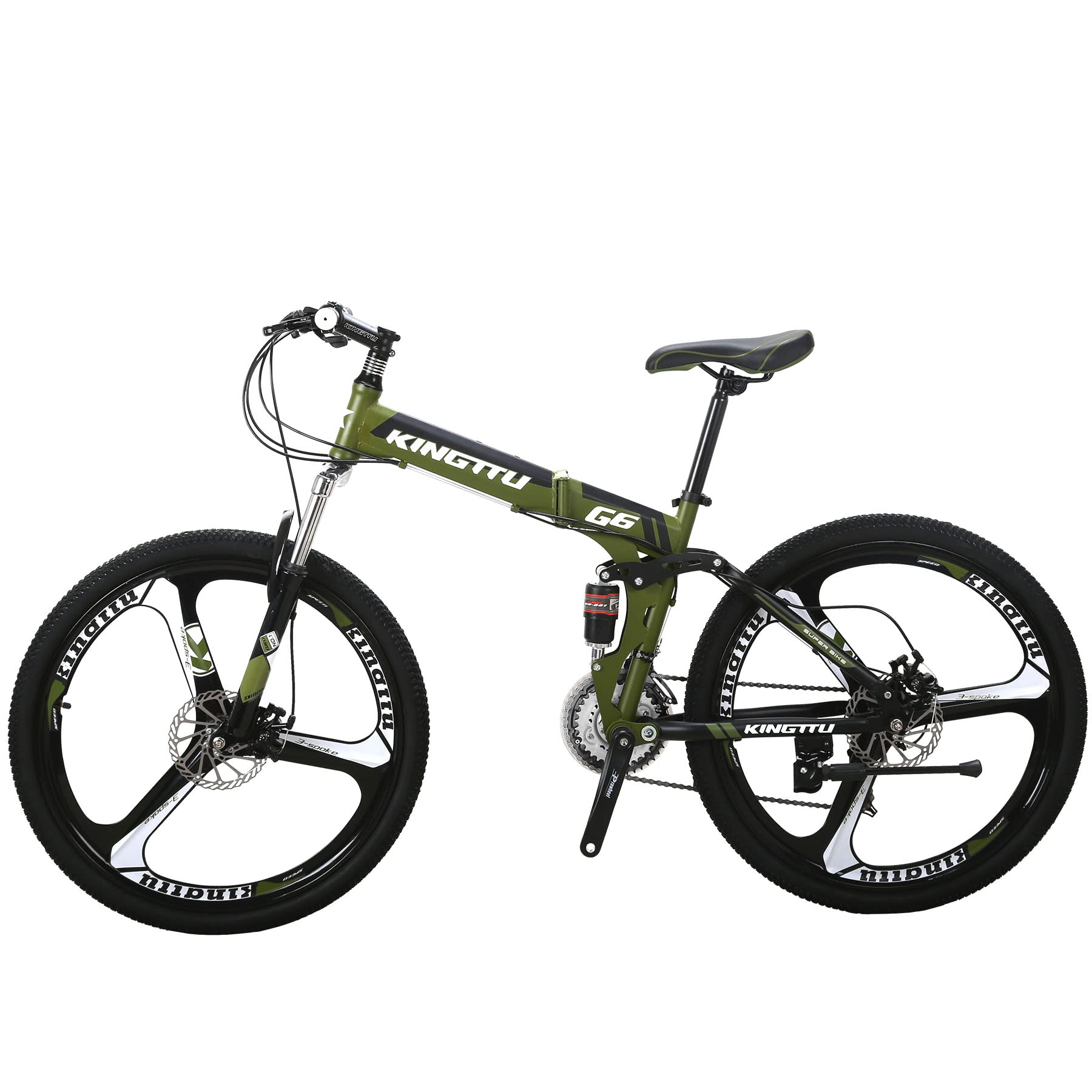 Mua Kingttu Mountian Bike,26 Inch Folding Mountain Bike, 21 Speed Full  Suspension Foldable Bicycle, Dual Disc Brake Folding Bikes for  Adults/Men/Women trên Amazon Mỹ chính hãng 2023 Giaonhan247