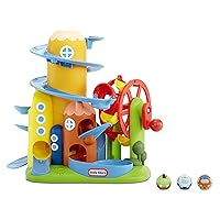 Little Tikes Learn & Play Roll Arounds Turnin' Town, Including 3 Toy Cars and Playset, Sounds & Music, Slide & Turn-Birthday Gifts for Kids, Toddler Toys for Boys and Girls Ages 18 months 1 2 3+ Years