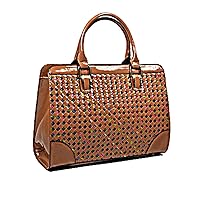 Structured woven tote