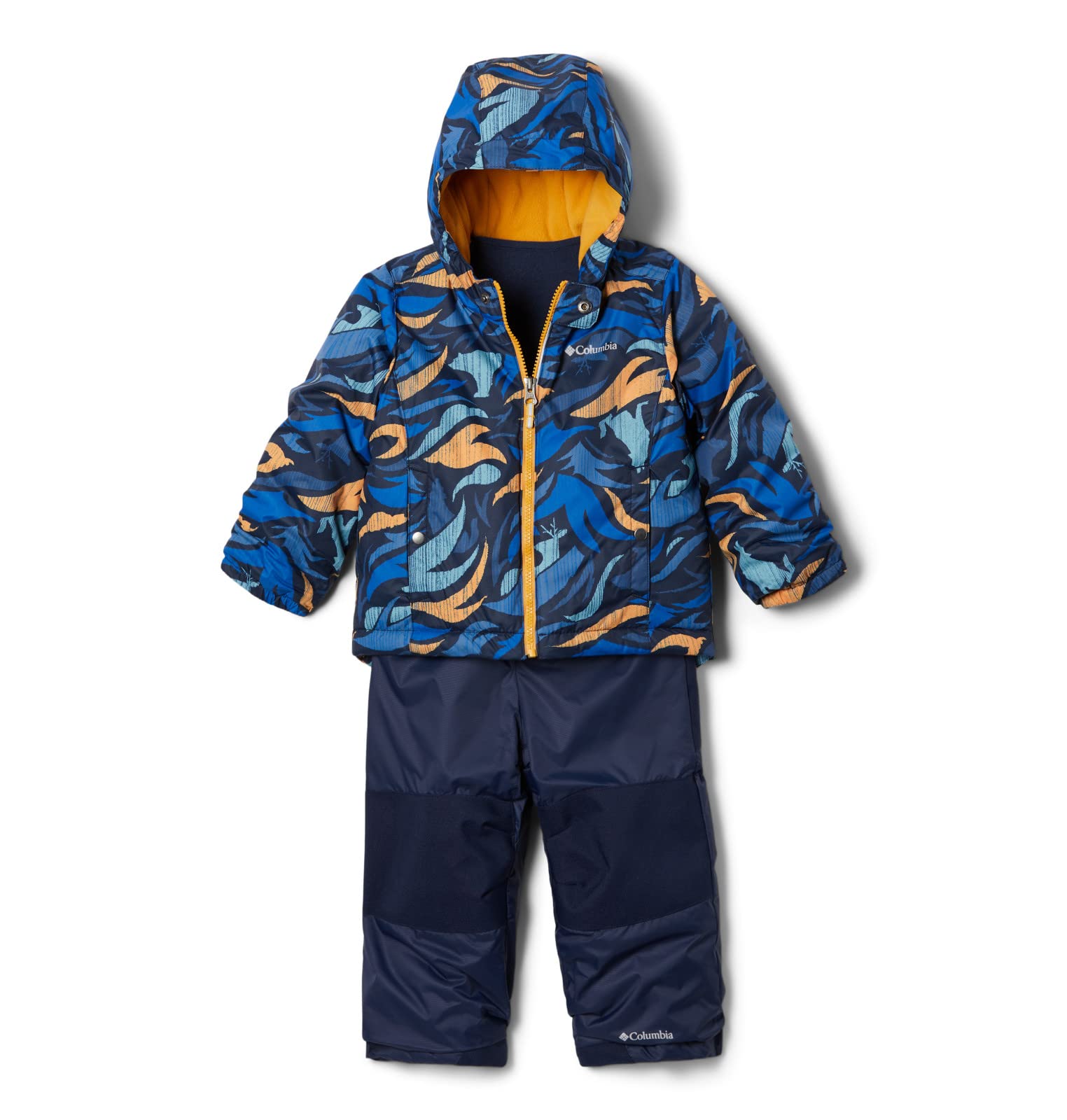 Columbia Toddler Unisex Frosty Slope Set, Bright Indigo Wildstripe, 3T