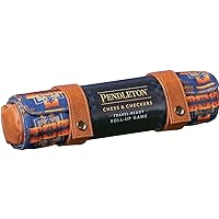 Pendleton Chess & Checkers Set: Travel-Ready Roll-Up Game (Camping Games, Gift for Outdoor Enthusiasts), 1 EA