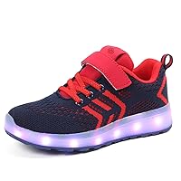 Bevoker Kids LED Light Up Sneakers 11 Colors Sports Dancing Flashing Shoes for Boys Girls USB Charging
