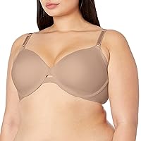 Women's No Side Effects Underarm-Smoothing Comfort Underwire Lightly Lined T-Shirt Bra 1356