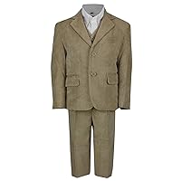 Boys' Corduroy Three-Piece Suit,Notch Lapel Single Breasted Tuxedos,Wedding Festival Party Prom Daily