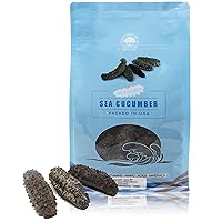 DOL 16OZ=453g Sun Dried Wild Caught 15 Years Mexico Sea Cucumber, AAA Grade All Natural Nutritious 15 Years 特級墨西哥野生鮑魚參/梅花刺參 大号L 18~28pcs/16OZ