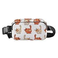 Ornate Cats Fanny Packs for Women Men Belt Bag with Adjustable Strap Fashion Waist Packs Crossbody Bag Waist Pouch Waist Pack Bag for Workout Traveling