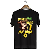 Brown Monkey Shirt for Men Women Monkey Bars 1 My Arm 0 Funny Africa Wildlife Lovers Gift Unisex T-Shirt