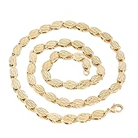 60cm 7mm Ethiopian Thick Necklaces Gold Color Africa Eritrea Chunky Chain Dubai Arab Jewelry
