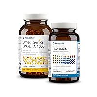 Metagenics Essential Wellness Duo: D3 10,000 + K - 60 Softgels & PhytoMulti Without Iron - Daily Multivitamin for Overall Health & Aging - 60 Tablets
