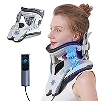 Cervical Neck Traction Device,Electric Air Pump with 3 Power Traction, Built-in 8 Airbag, Neck Pain Relief and Relaxation