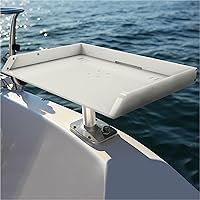 KNINE OUTDOORS Bait Cutting Board for Boat, Boat Cutting Board, with Rod Holder Mount Plier Storage and Knife Slot, for Fish Cleaning Station Fishing Fillet Table, Boat Accessories Marine