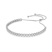 Beautiful Bound Within Bracelet, Round Cut 2.10CT, Colorless Moissanite Bracelet, White Gold Plated 925 Sterling Silver, Wedding Gift, Engagement Gift, Perfact for Gift Or As You Want