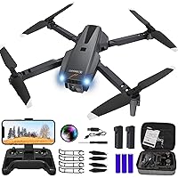 Drone with Camera for Adults, WiFi 1080P HD Camera FPV Live Video, RC Quadcopter Multirotors, Altitude Hold, Headless Mode, One Key Take Off/Landing Drone for Kids Toys Gifts or Beginners