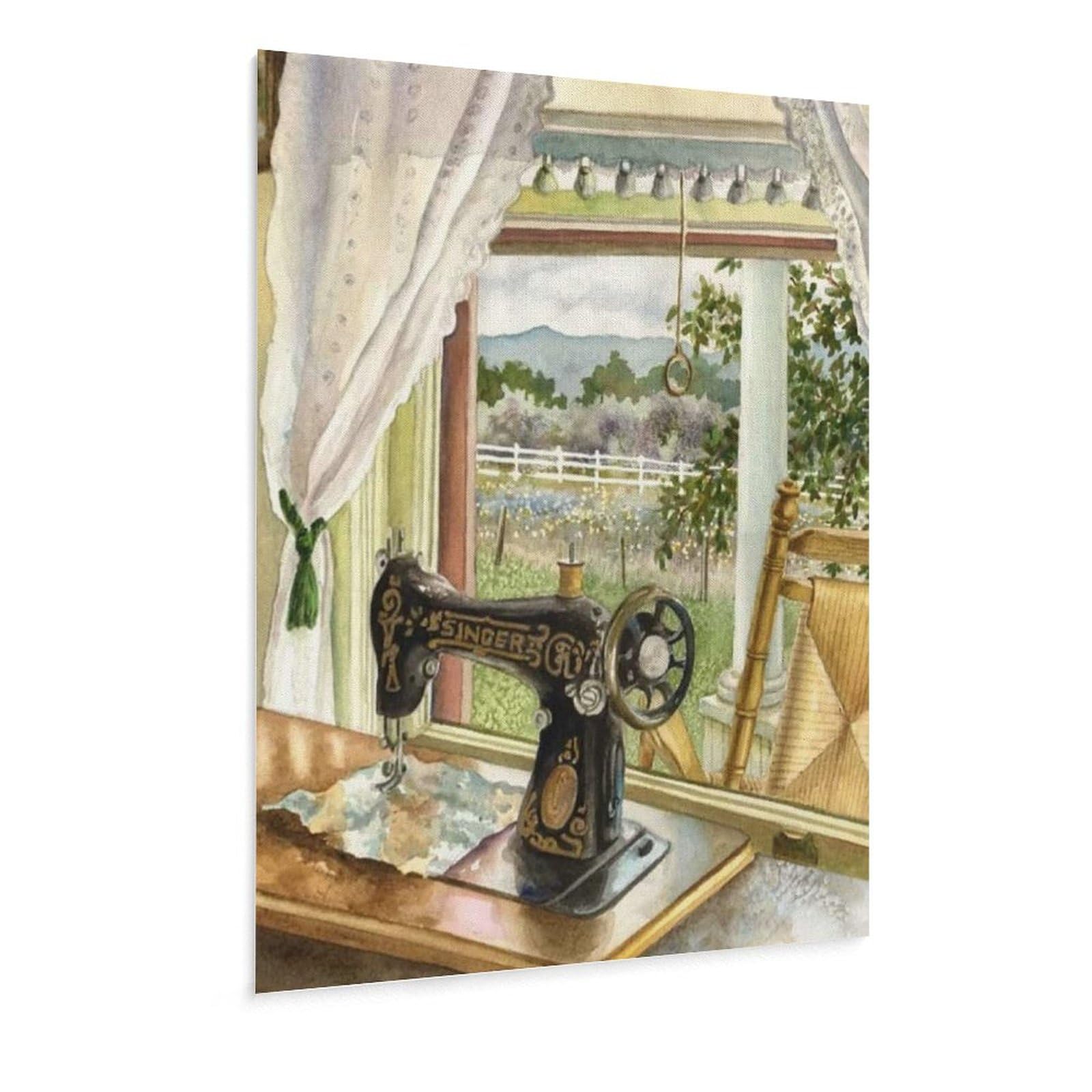 Posters Vintage Sewing Machine Art Poster Tailor's Gift Poster Canvas Art Posters Painting Pictures Wall Art Prints Wall Decor for Bedroom Home Office Decor Party Gifts 8x10inch(20x26cm) Unframe-sty