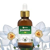 Jasmine (Jasminum Grandiflorum) Essential Oil Pure & Natural Undiluted Uncut Oil | Use for Aromatherapy, Skin & Hair - Therapeutic Grade - (15ML)(.50 FL OZ)