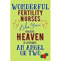 Wonderful Fertility Nurses Like You Means Heaven Is Missing An Angel Or Two: Nurse Appreciation Gift 100-Page Dot Grid Notebook 6