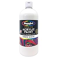 RoseArt Acrylic Paint Snow White 32oz Bottle
