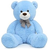 Giant Teddy Bear Plush Stuffed Animals for Girlfriend or Kids 47 Inch, (Blue)
