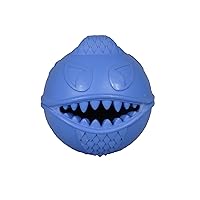 Jolly Pets Monster Ball Bouncing Dog Toy/Treat Holder, 2.5 Inches, Blue