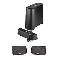 Polk Audio MagniFi Mini AX Sound Bar with Wireless Subwoofer Bundle | Includes SR2 Wireless Surround Speakers