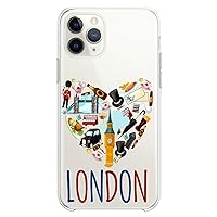 TPU Case Compatible for iPhone 13 London City Cute Soft Design Big Ben Paint Flexible Silicone Print Cute Traveling Slim fit Man Clear Girls Heart
