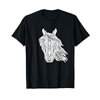 Horse Tribal Abstract Art Native American Geometric Horses T-Shirt