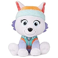 Official PAW Patrol Everest in Signature Snow Rescue Uniform Plush Toy, Stuffed Animal for Ages 1 and Up, 6