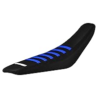 Seat Cover - Compatible Fit for Talaria XXX E-Bike Electric Motorcycle #407 (All Black with Color Ribs) (All Black with TM Blue Ribs)