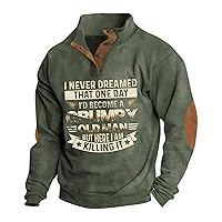 Men's Raglan Outdoor Tactical Sweatshirt Autumn Henley Collar Pullover Trendy Lightweight Western Ethnic Shirts