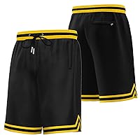 KXK Men’s Mesh Basketball Shorts,Athletic Shorts Gym Running Training Shorts with Pockets