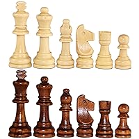 Fightce Knight Staunton Schachfiguren Set-gewichtetes holz-3,5" extra Königinnen 