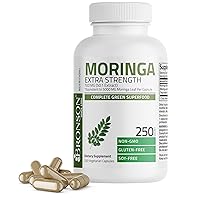 Bronson Moringa Extra Strength Capsules Moringa Oleifera Powder, 250 Count