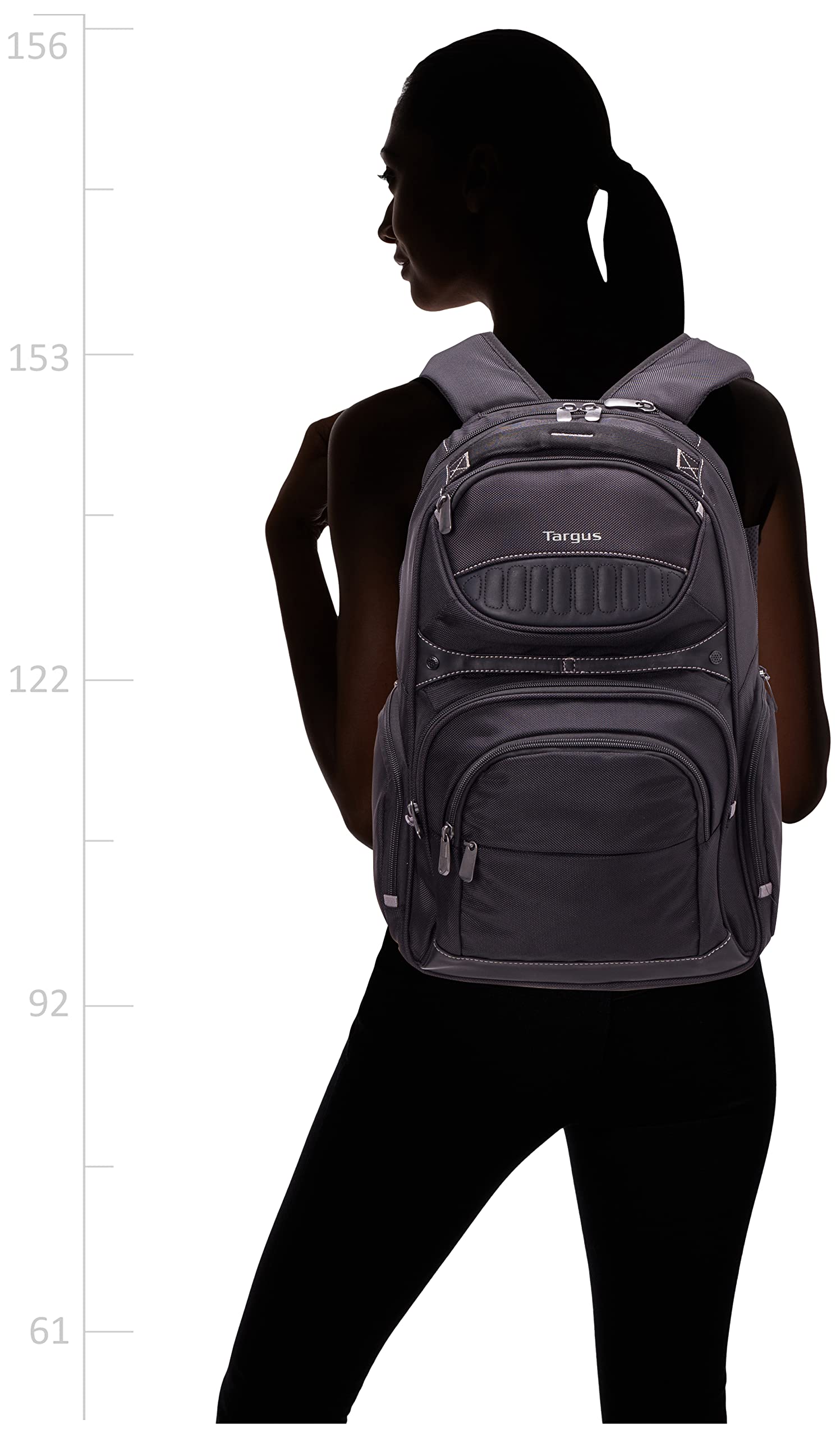 Targus Legend IQ Laptop Backpack Bag for Business Fits 16-Inch Laptop Professional Travel Backpack for Men and Women Carry on Backpack Bookbag Backpack Travel Backpack for Women Black(TSB705US)