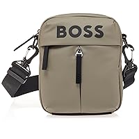 BOSS Stormy Contrast Logo Crossbody Bag, Dark Khaki